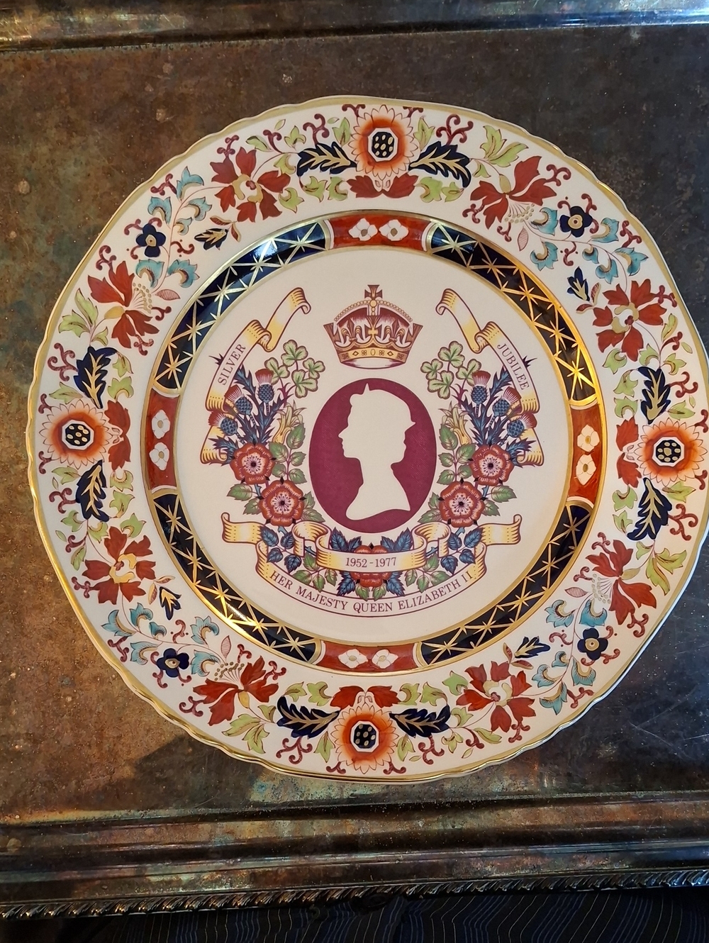 Mason's Ltd. Edition Plate Queens Silver Jubilee, 1977,